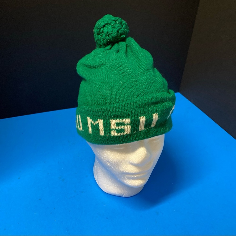 Vintage Michigan State University MSU Spartans Winter Hat with Pom Beanie